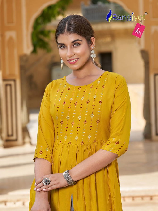 Mihira By Rangjyot 1001-1008 Party Wear Kurtis Catalog